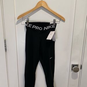 Nike Pro Women’s Mid-rise Mesh Panel Leggings Black XS